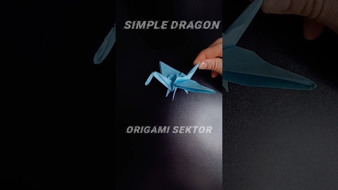 EASY ORIGAMI SIMPLE DRAGON CRAFT TUTORIAL | DIY PAPER ORIGAMI DRAGON