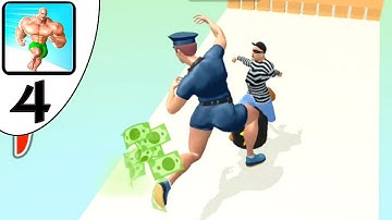 Muscle rush - New Hero Police she hulk all levels gameplay walkthrough part 4 Android iOS