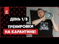 На карантине! День 1/5. Программа тренировок в домашних условиях. Кроссфит для новичков.