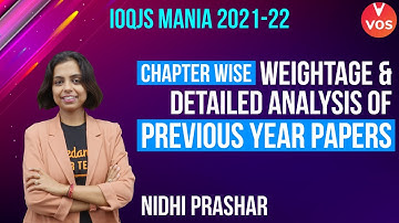 IOQJS 2021-22 - Chapter Wise Weightage & Detailed Analysis Of PYQ