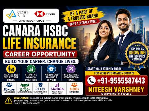 Canara HSBC Career Opportunity | Earn Unlimited Income in Insurance