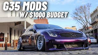 BEST MODS to BUY with $1000 Budget for a G35/350z (2023)
