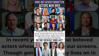 Legendary Actors who died in the last few years