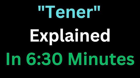 Spanish - The Verb “Tener” Explained In 6 And A Half Minutes