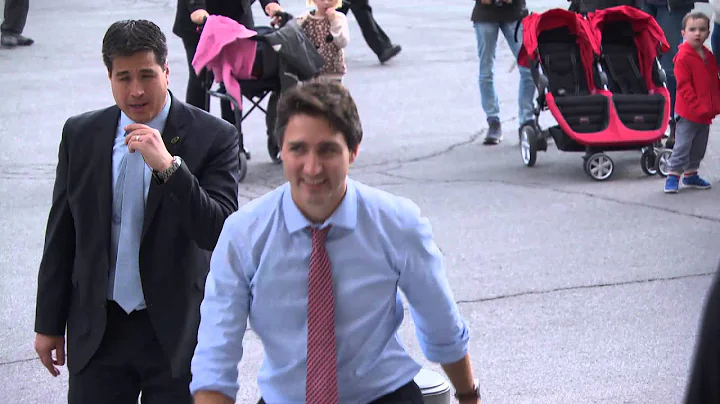 Exclusive: Justin Trudeau arrives at The Peace Tow...