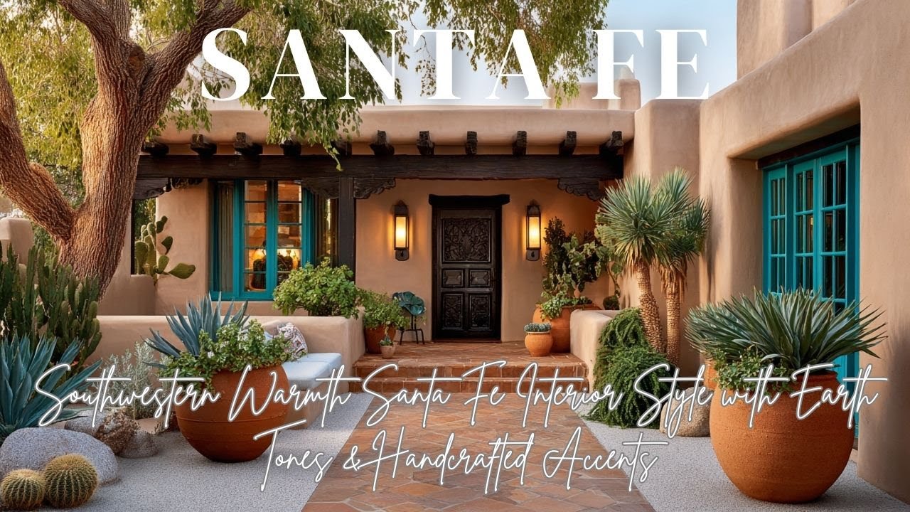 Теплота юго-запада: интерьер в стиле Санта-Фе с использованием земляных тонов и деталей ручной ра...