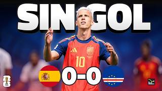ESPAÑA NO CONVENCE Y EMPATA FRENTE A CABO VERDE