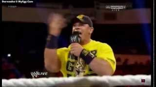 WWE Raw - John Cena And Ryback Face 2 Face In Lumberjack Match 6/10/2013