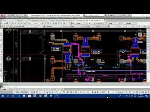 Học vẽ Autocad M&E Video 7- Hướng dẫn đọc bản vẽ hệ thống điều hòa & thông gió