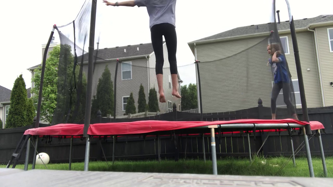 Practicing Trampoline Tricks - YouTube