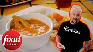 “It’s Outstanding!” Guy Fieri Tries Vegan Ethiopian Cuisine | Diners, Drive-Ins \& Dives