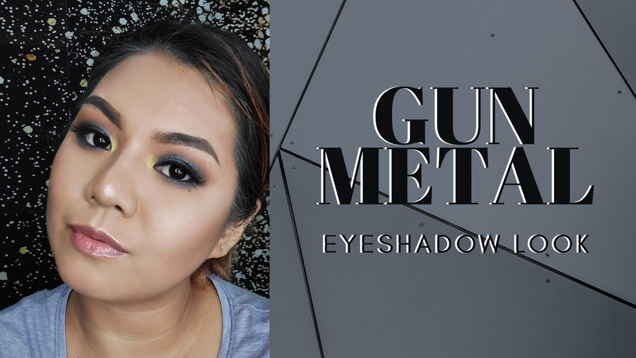 Gun Metal Eye Makeup (Feat. Detail Cosmetics Metallic Eye palette)