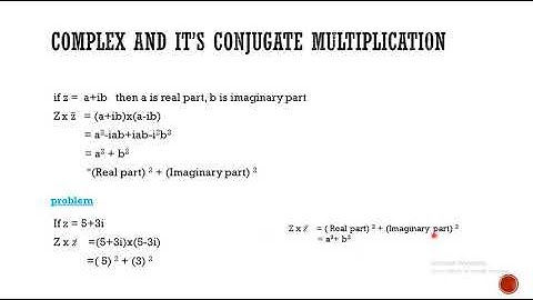 complex numbers multiplication and division