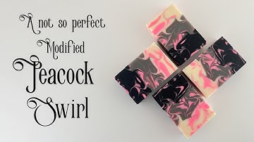 Modified Peacock Swirl Cold Process Soap