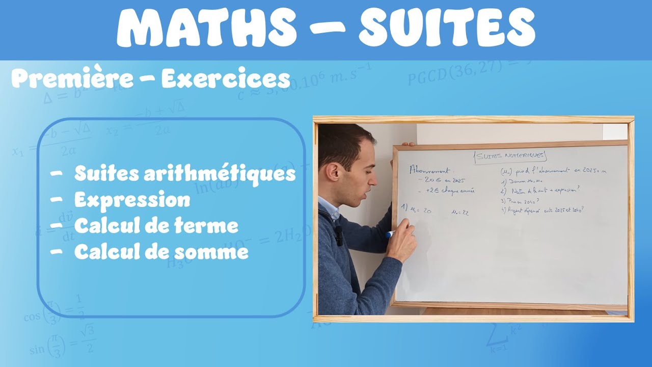 [Maths][Première] Exercices suites arithmétiques 2