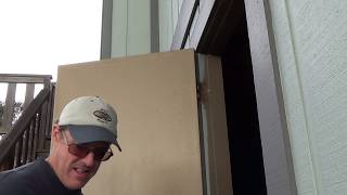 How to Fix Exterior Sagging Door...Rubbing Threshold...Part 1