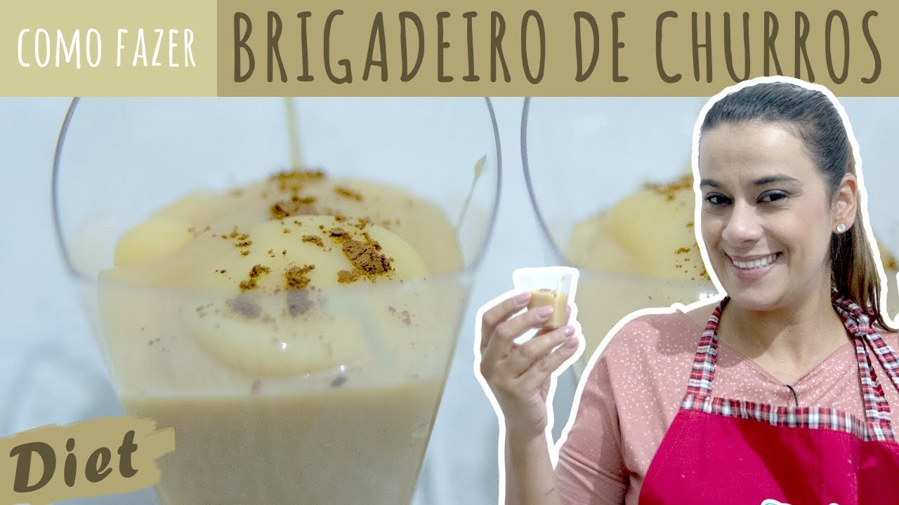 BRIGADEIRO DE CHURROS DE COPINHO SEM AÇÚCAR RECEITA DOCE #66