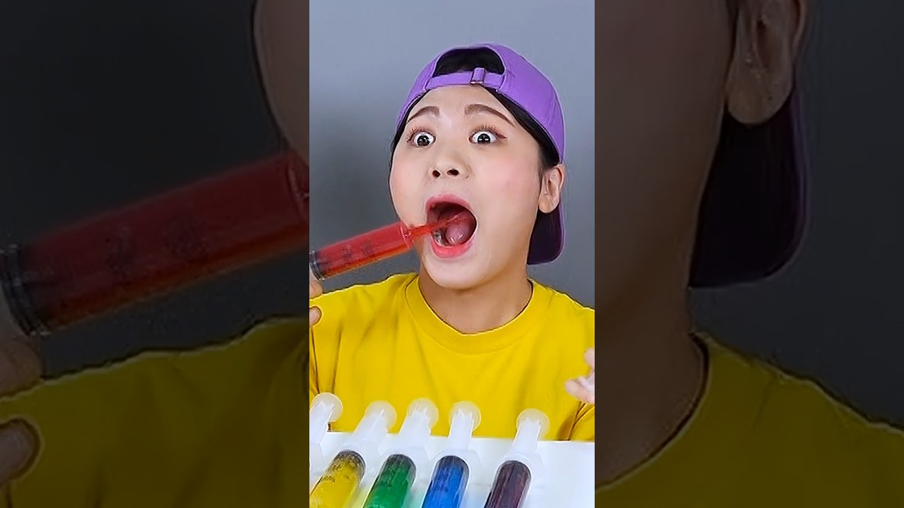 Jelly Shooter Challenge 주사기 젤리 먹방