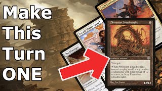 HERE I GO TRAMPLING AGAIN!  Red White Dreadnought Combo (Legacy Boros Como MTG)