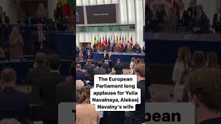 Long Applause For Yulia Navalnaya, Aleksej Navalnys Wife