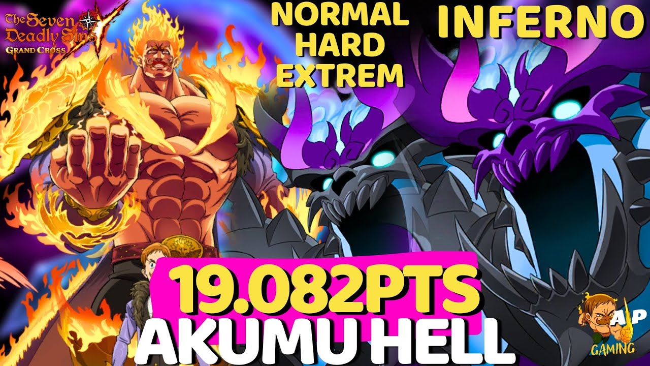 UM TIME PARA TODAS AS DIFICULDADES!COMO PONTUAR 19K+ NO GUILD BOSS AKUMU ALL - 7DS Grand Cross