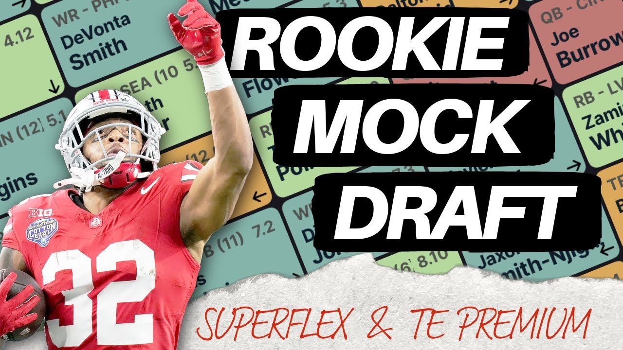 Best Picks for Superflex and Tight End Premium Leagues! | Rookie Mock Draft