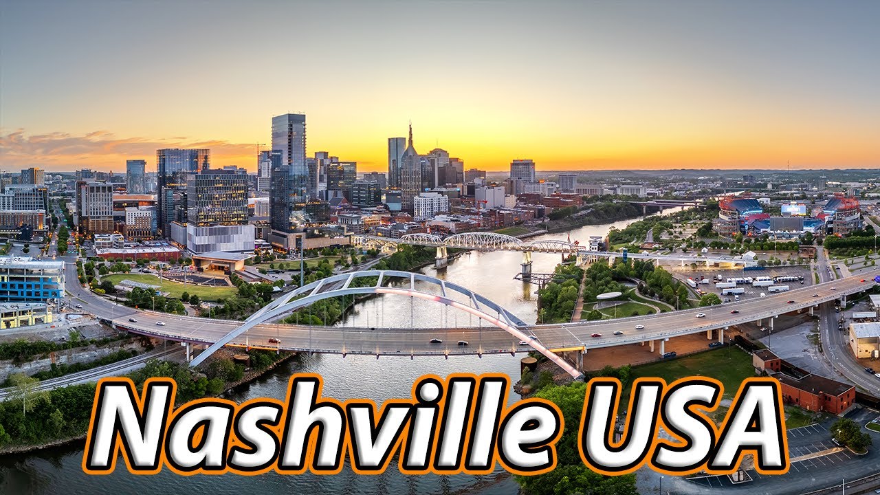 Flying Over Downtown Nashville USA🇺🇸  | Epic 4K Drone Footage