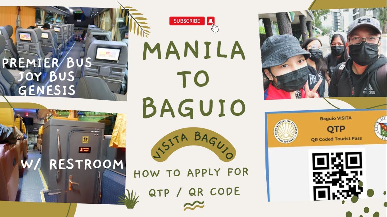 LET'S GO TO BAGUIO FROM MANILA | HOW TO APPLY FOR QTP / QR CODE? 