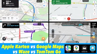 Die besten iPhone Navi-Apps 2022: Apple Karten vs Google Maps vs Waze vs TomTom Go