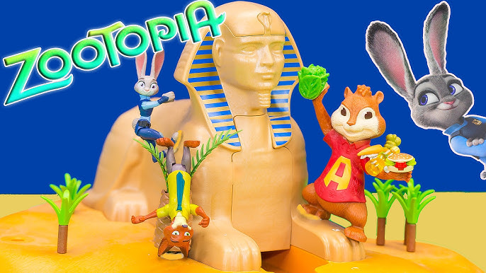 Playset Disney original, 10 personagens do Zootopia entre 5 e 7,5 cm de  altura - Taffy Shop - Brechó de brinquedos