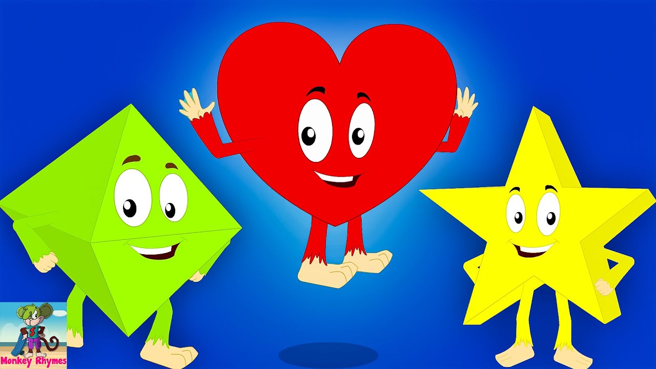 Best Kids Learning Videos - Learn Shapes Song & Numbers with Little ...