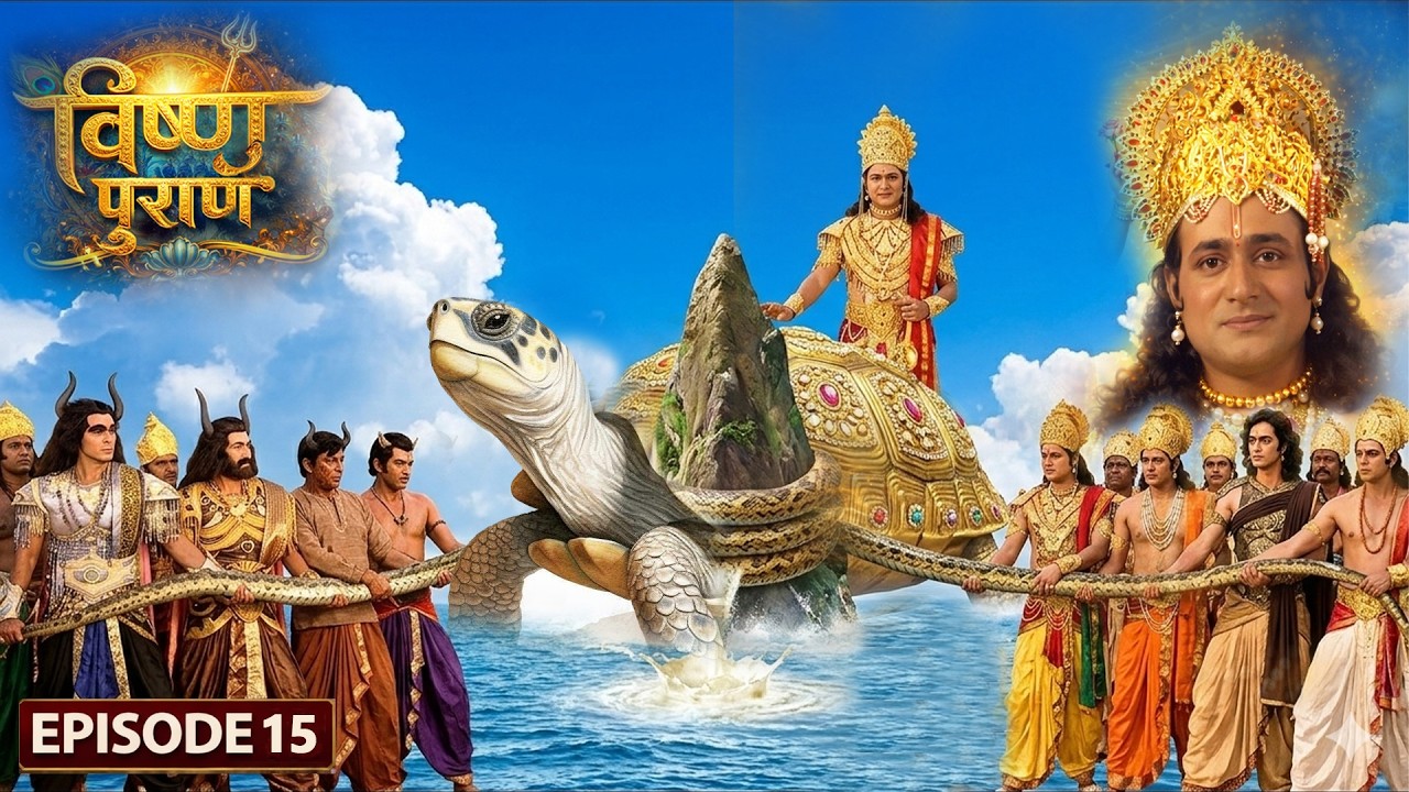 क्यों लिया भगवान् विष्णु ने कछुआ का अवतार | पौराणिक कथा | भगवन श्री हरि विष्णु की कथा | Episode 15