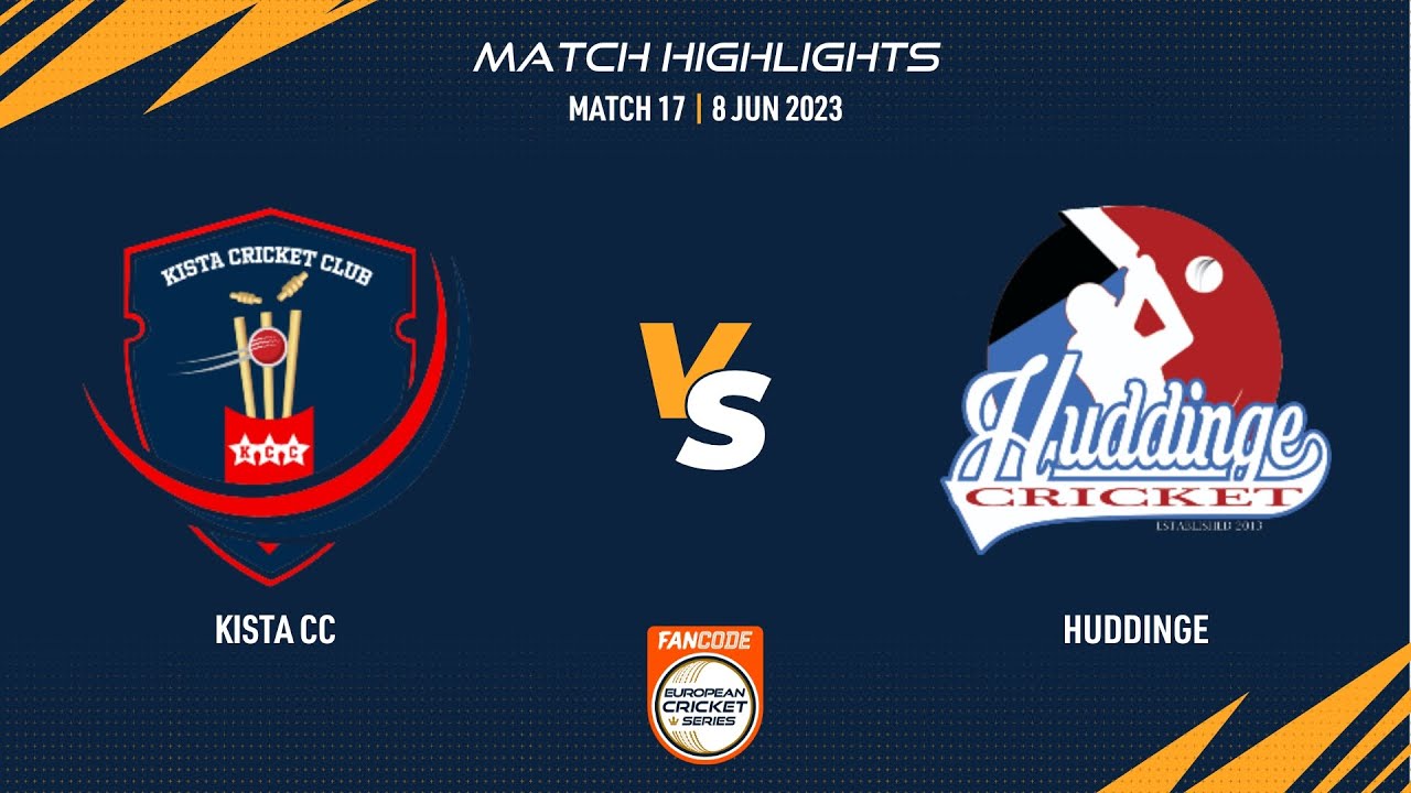 Match 17 - KCC vs HUD | Highlights | FanCode ECS Sweden | 8 June 2023 | ECS23.432