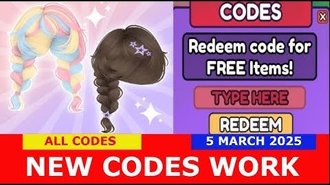 *NEW CODES* [NEW HAIR] Collect for UGC ROBLOX | ALL CODES | MARCH 5, 2025