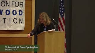 Westwood's 23rd Annual 5th Grade Spelling Bee 1/4/19