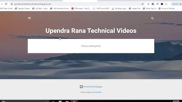 Blogger Tutorial:  How to create pages and menu in blogger or blogspot ? Hindi | Upendra Rana | MYB