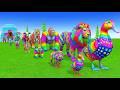 Long Slide Game with Cow Elephant Gorilla Hippopotamus Tiger 3d Animal Game Funny 3d Animals
