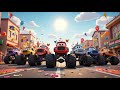 Monster Trucks Parade – Which One Jumps Highest | Fun Vehicle Song for Kids | Silly Truck Rhyme