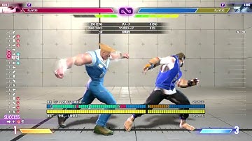 SF6 Matamune19 GUILE SA2 combo Ver.middle with charged gauge
