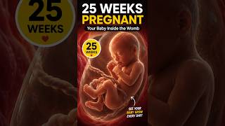 👶 25 Weeks Pregnant: See Your Baby Inside the Womb! ❤️ | Fetal Development #pregnancy