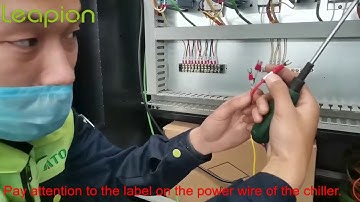H model Installation guide 005 The power wire connect of water chiller