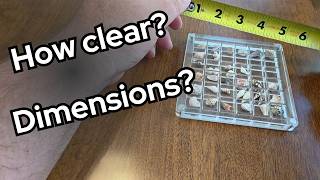 Clear Display Case - mini grid for displaying teeny shells (littles)