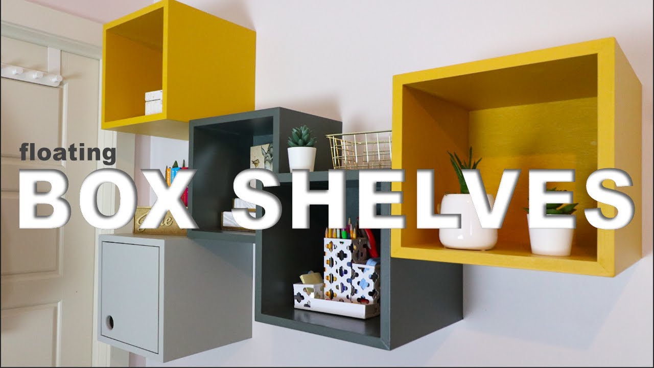 DIY Simple Box Shelves - Designed Simple