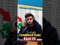Use VSTACK in Excel | Combine Data Like a Pro! | Excel Formula Tutorial #shortsfeed #exceltricks