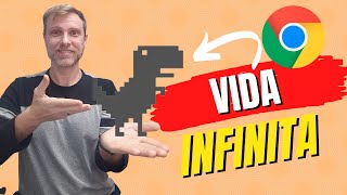 How to get infinite lives in the DINO GAME // chrome dino!