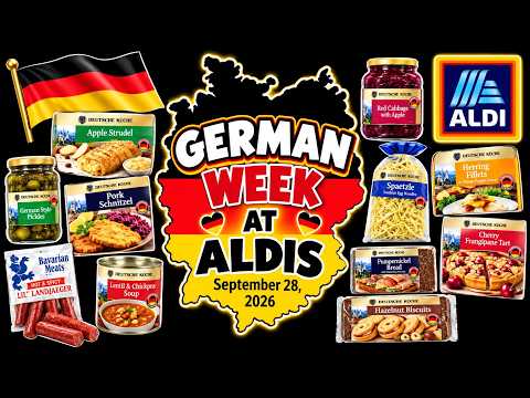 ALDIS GERMAN WEEK/ OCTOBERFEST.  Come on in and see some of these Authetic German foods.
