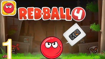 Red Ball 4 gameplay walkthrough Part 1 (Android,iOS) 01-10 Levels
