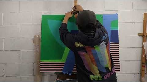 Abstract Intuitive Painting Process  Time Lapse