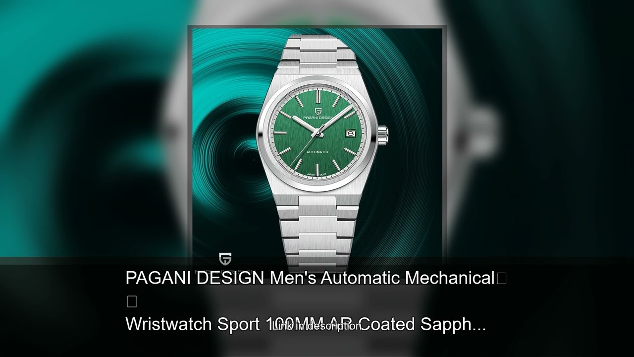 PAGANI DESIGN Men's Automatic Mechanical Wristwatch Sport 100MM AR Coated Sapphire Clock 40MM B
