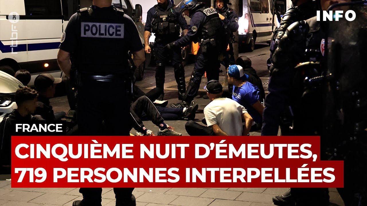 Mort de Nahel : résumé de la 5ème nuit d'émeutes en France - RTBF Info